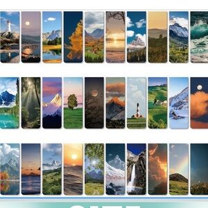 Scenic Magnetic Bookmarks Set of 4